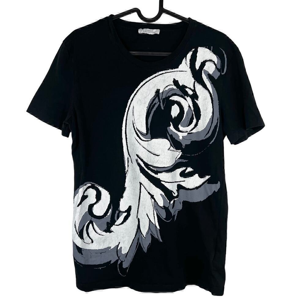 VERSACE Collection Men's Girocollo Graphic Print Short Sleeve T-Shirt Size Small